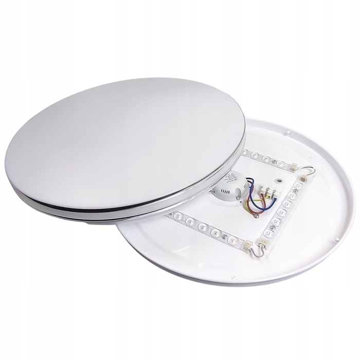 LAMPA PLAFON DO ŁAZIENKI PANEL DEKORACYJNY PASKI CHROM LED 18W IP44 Rodzaj gwintu zintegrowane źródło LED