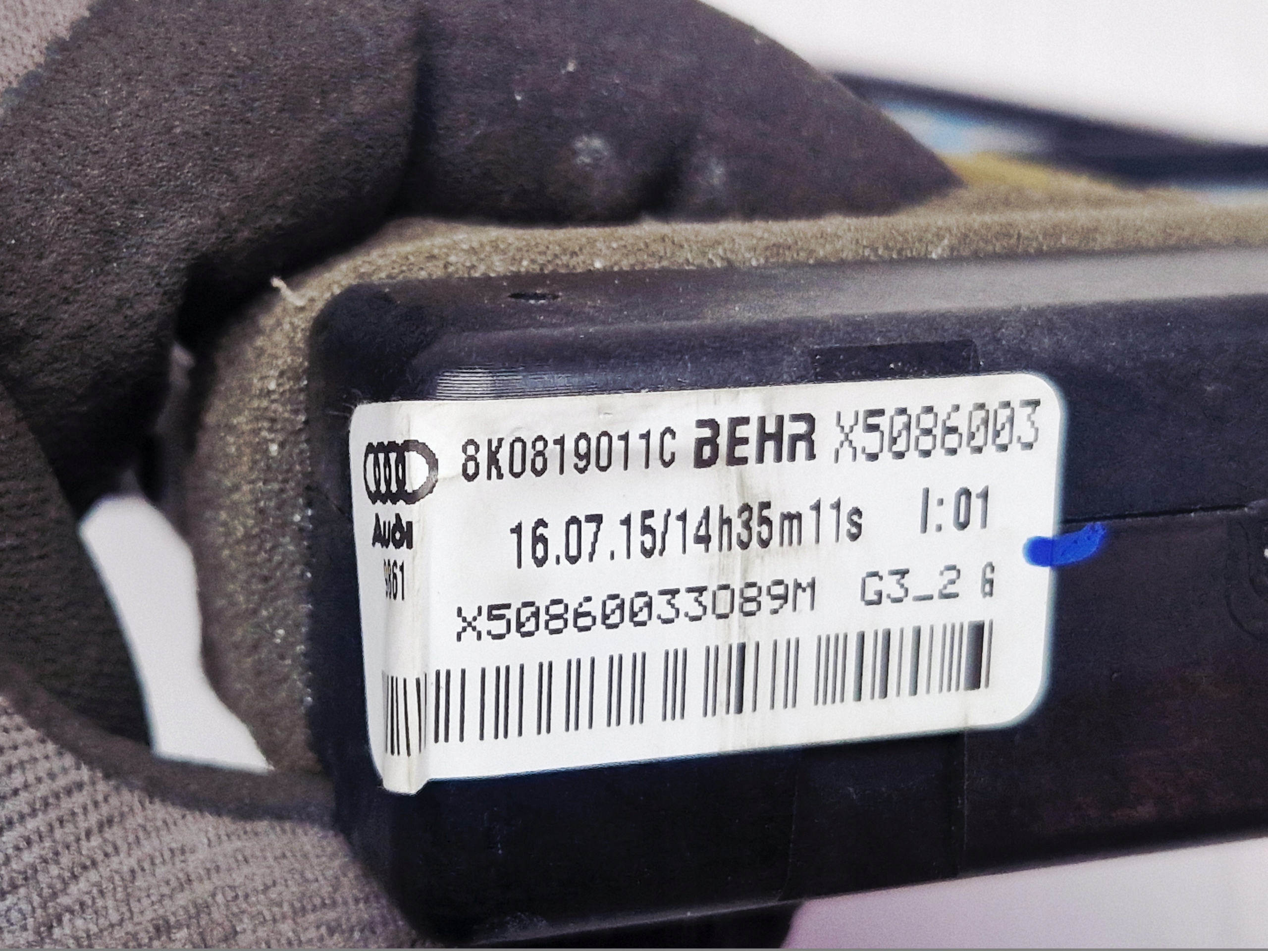 AUDI A4 B8 heater electrical 8K0819011C