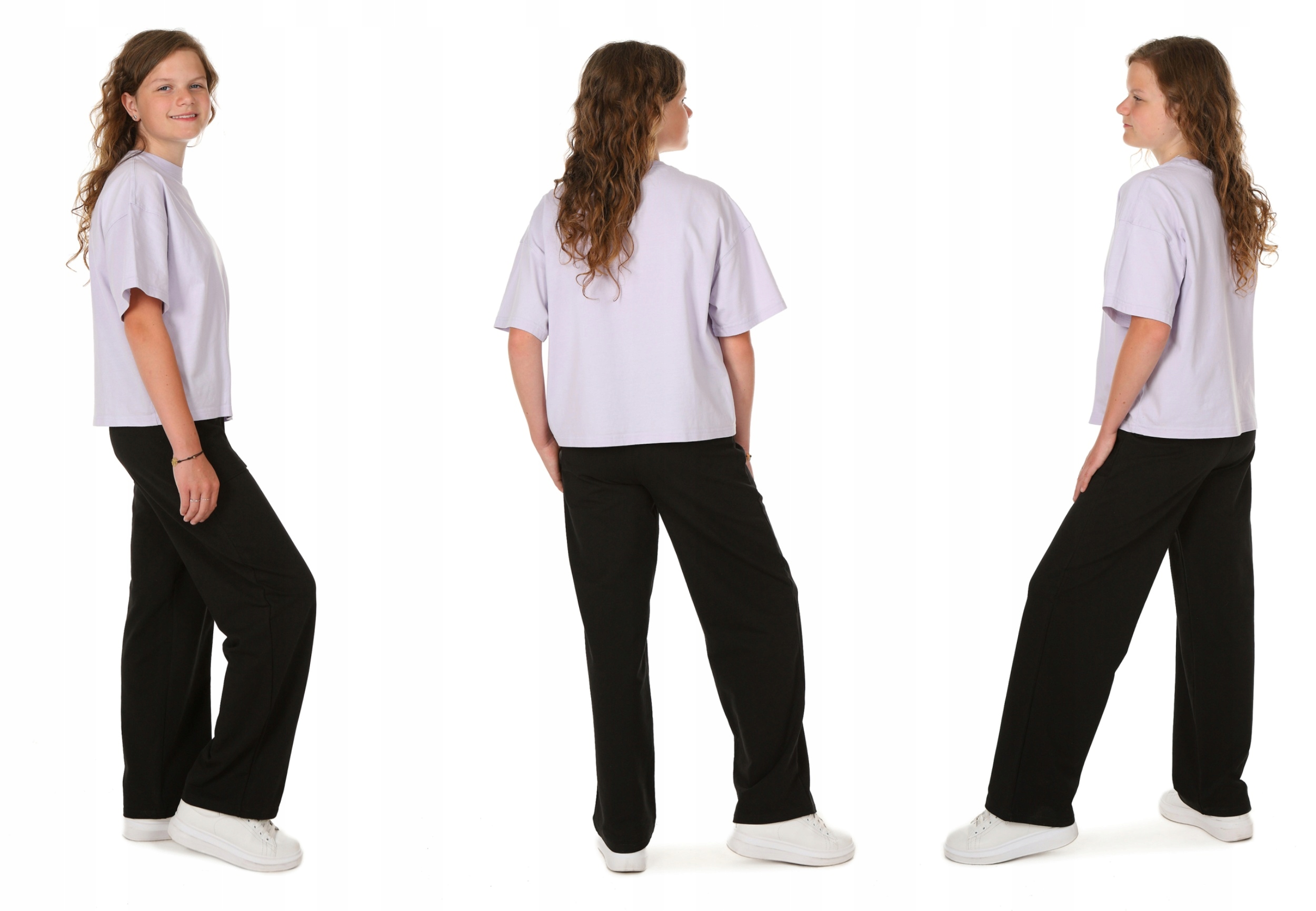 Spodnie dziewczęce SZEROKA NOGAWKA roz.140 Prod.PL Płeć dziewczynki