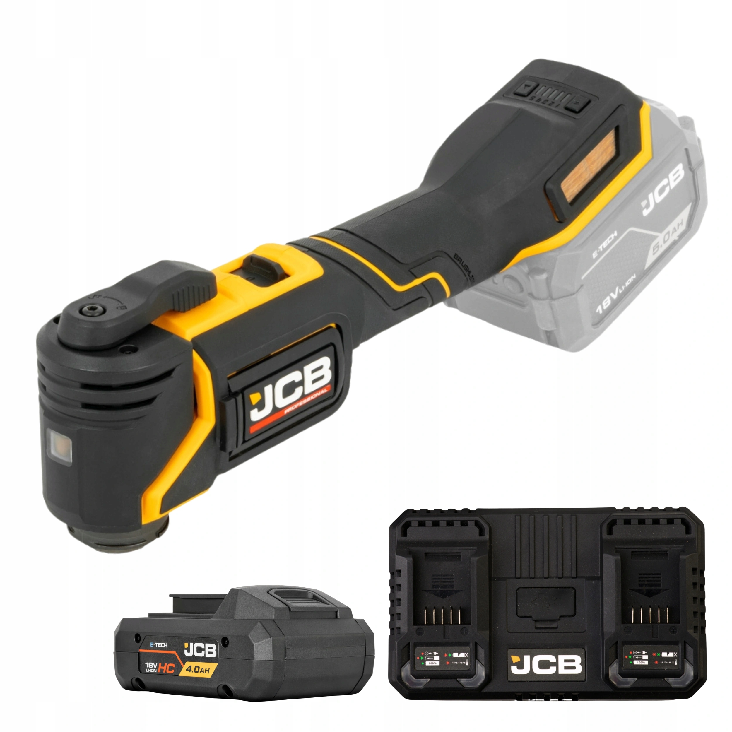 Jcb Professional 18V Multitool Akumulator 4Ah Dual Charger 4,5A