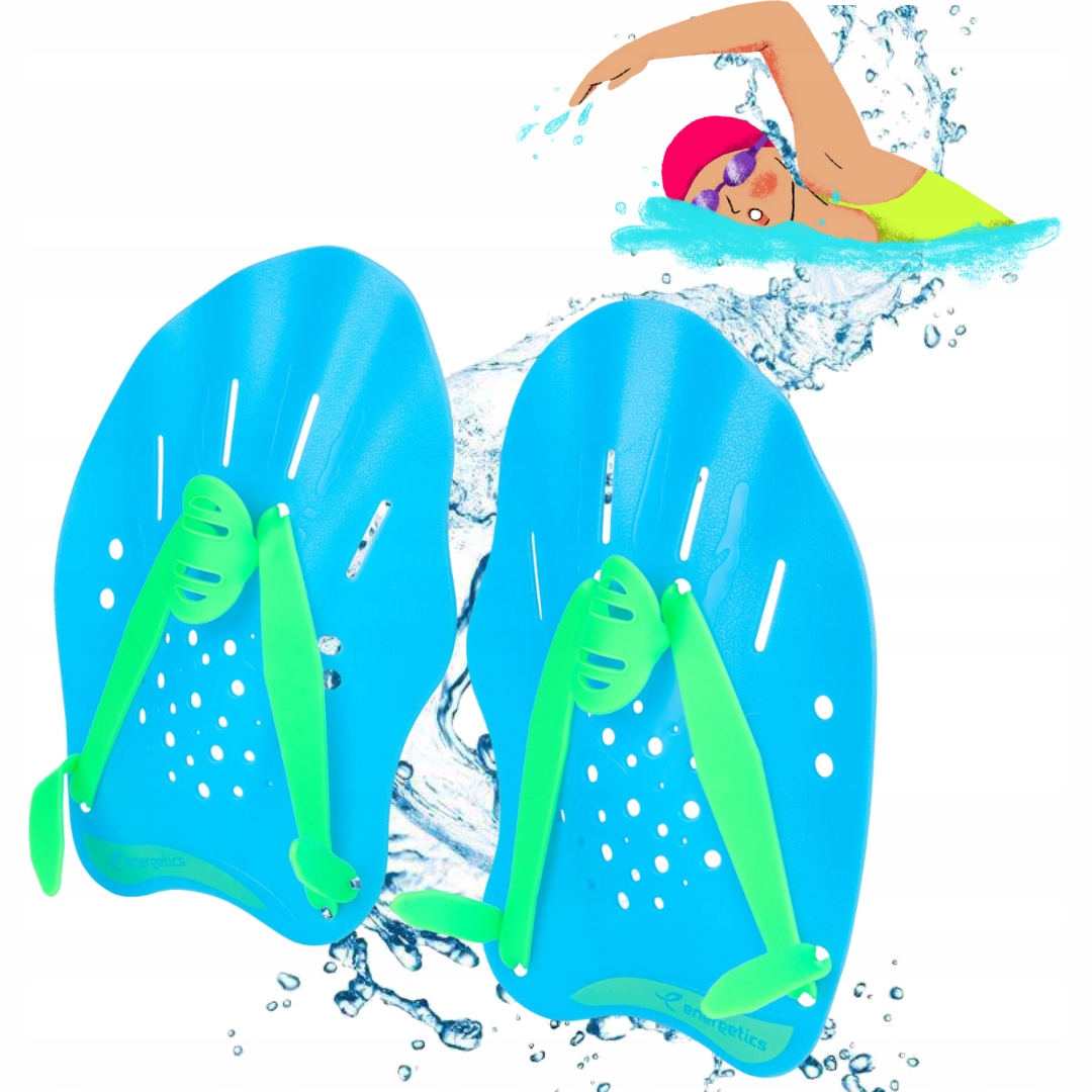 Wiosełka basenowe Energetics Swim Paddle 414666 L