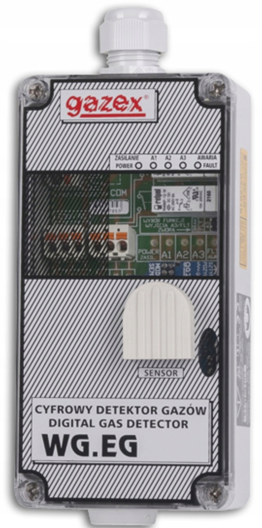 Gazex Wg.eg Detektor Gazu Propan Butanu Lpg 10/20/30% 230V Półprzewodnikowy