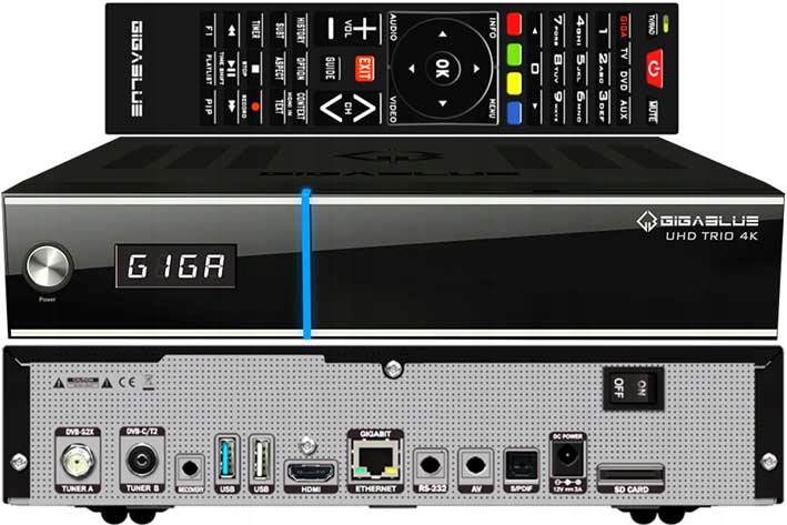 Dekoder DVB-S2, DVB-T2 Gigablue UHD Trio 4K