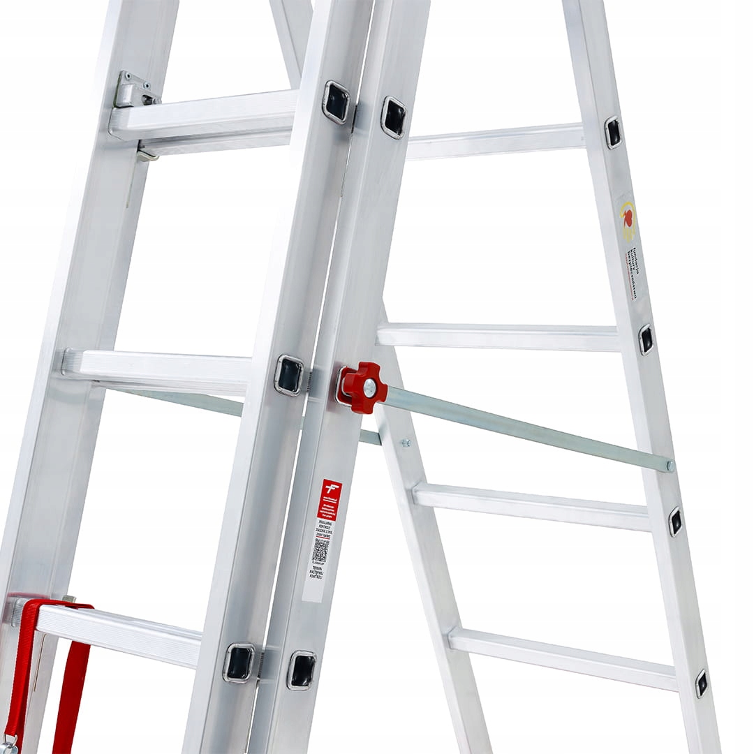 Drabina aluminiowa na schody profesjonalna FARAONE 3x9 AK280.3SC- 6,75 m — 18