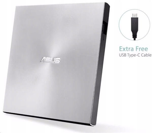 Asus SDRW-08U9M-U external ultraslim Dvd-rw Usb-c/a, strieborná 90DD02A2…