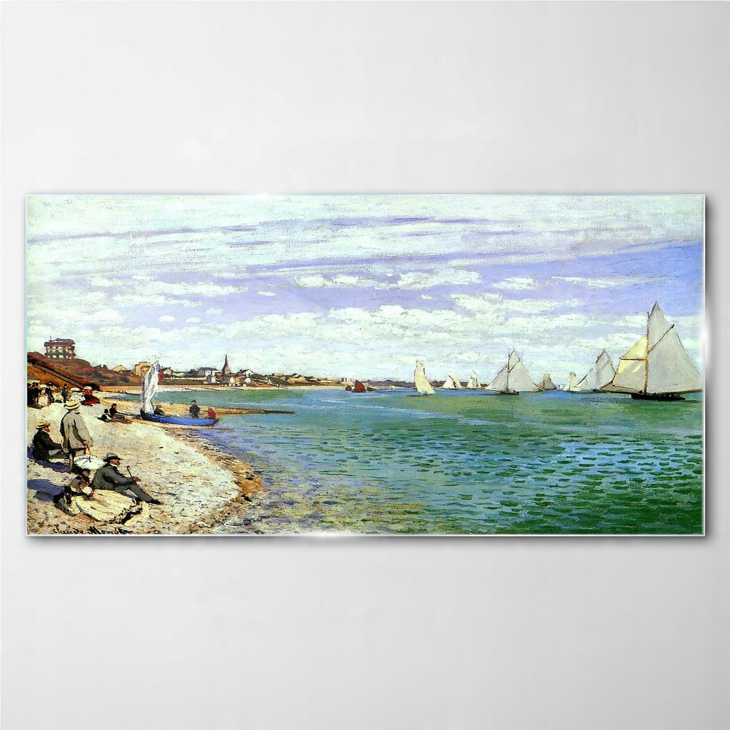 

Obraz z nadrukiem szklany Regaty Monet 100x50 cm