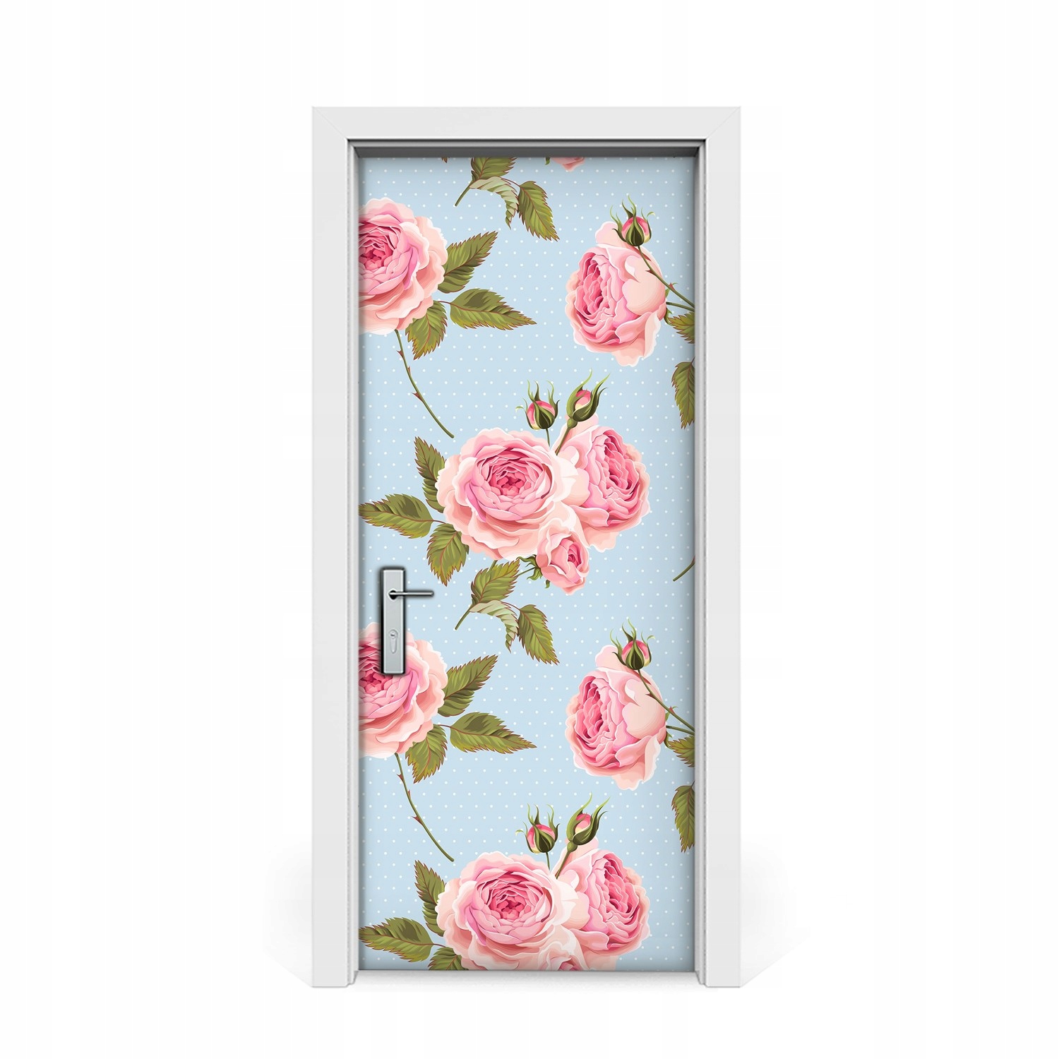 

Naklejka na drzwi Angielskie róże z liśćmi 85x205