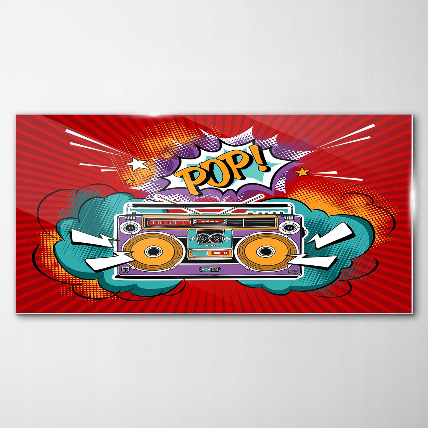 

Obraz na Szkle Dekor Radio Boombox Muzyka 140x70