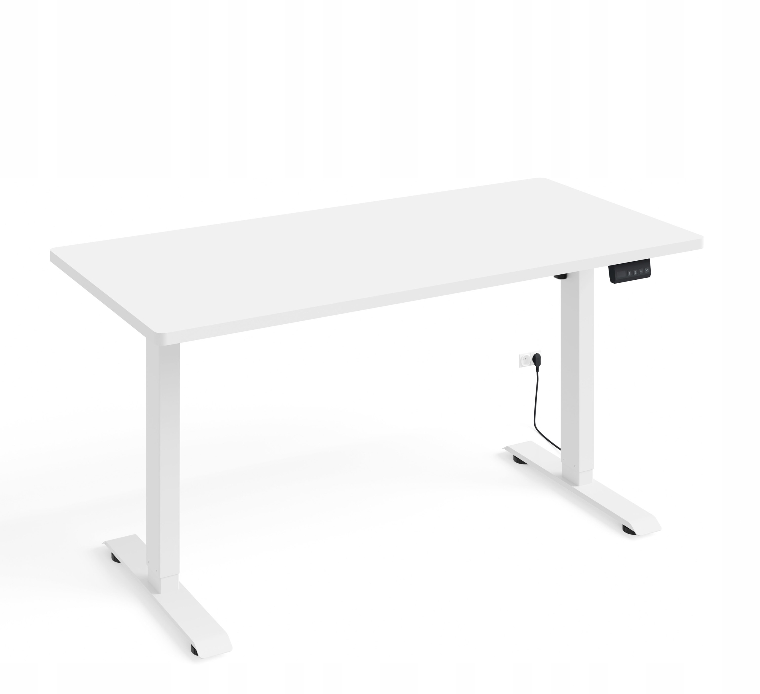 Biurko elektryczne Bimotion 1S 140x70x3,2 cm Regulowane 73-120 cm biały