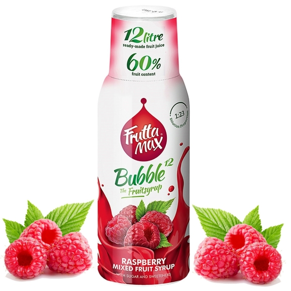 FruttaMax SYROP KONCENTRAT DO NAPOI GAZOWANYCH SMAK MALINA NA 12l EAN (GTIN) 5998571760520