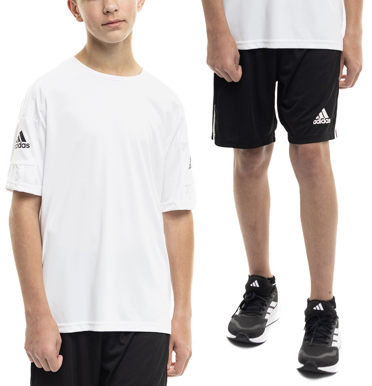 adidas Strój Sportowy Dzieci Koszulka T-Shirt Krótkie Spodenki rozmiar 116