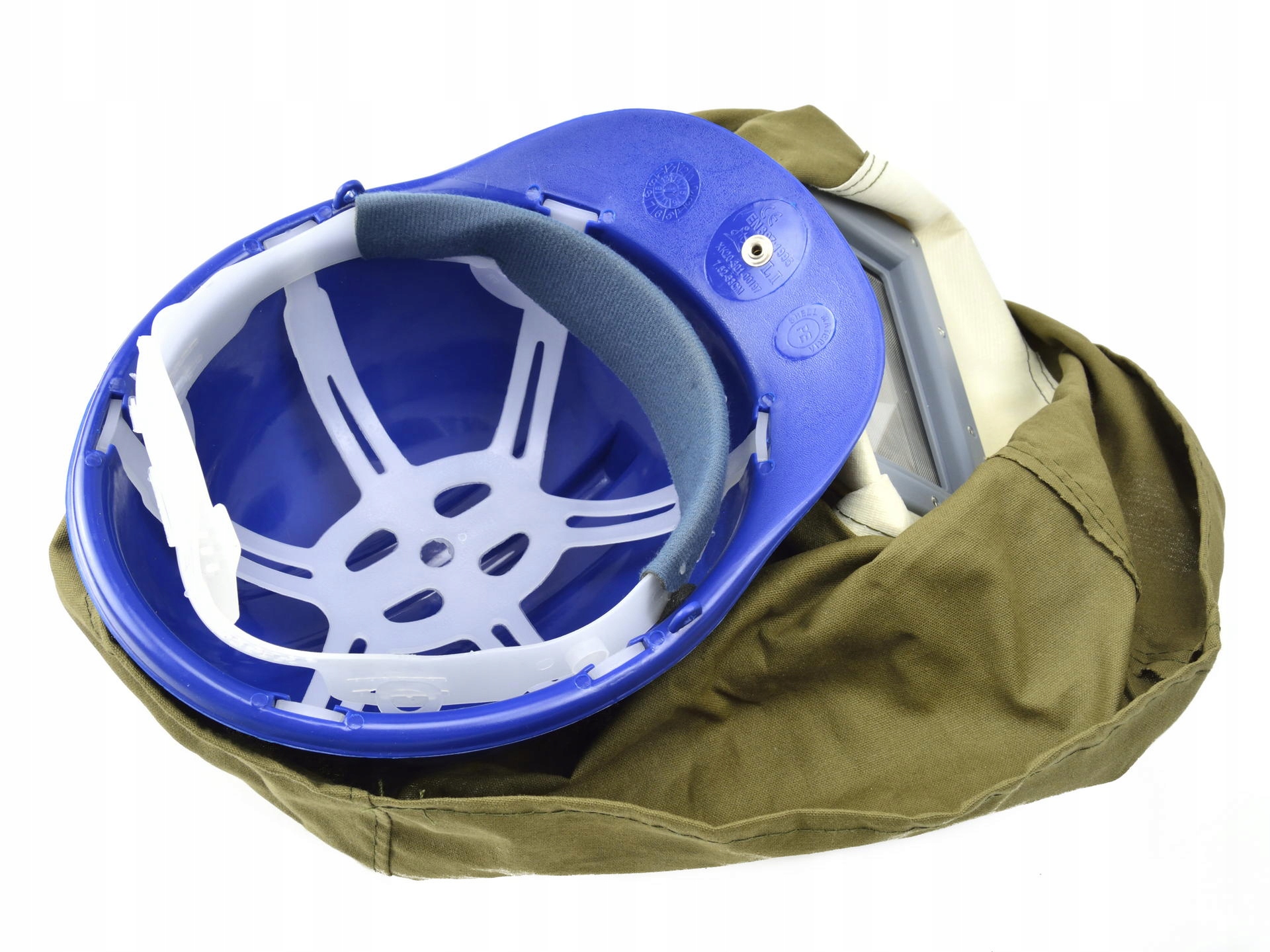 MASKA OCHRONNA DO PIASKOWANIA Z KASKIEM Weight with packaging 0 8 kg