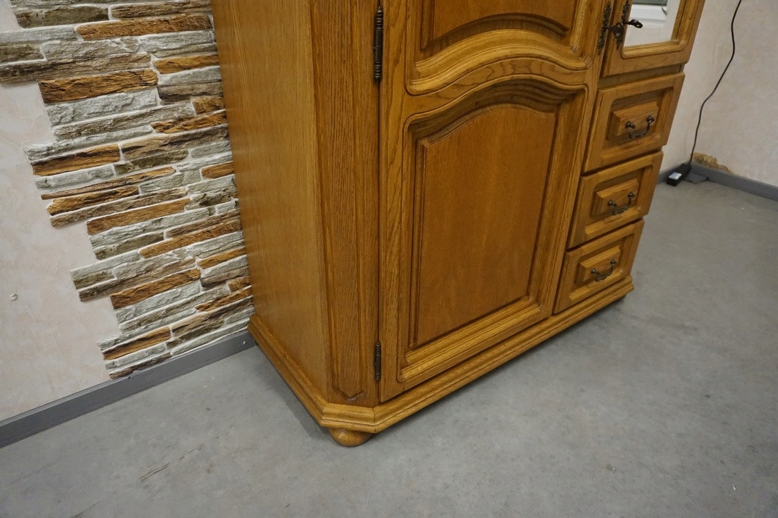 SZAFA DWURDRZWIOWA 3 SZUFLADY SZER. 125 CM p-1000 Kolor frontów dąb naturalny