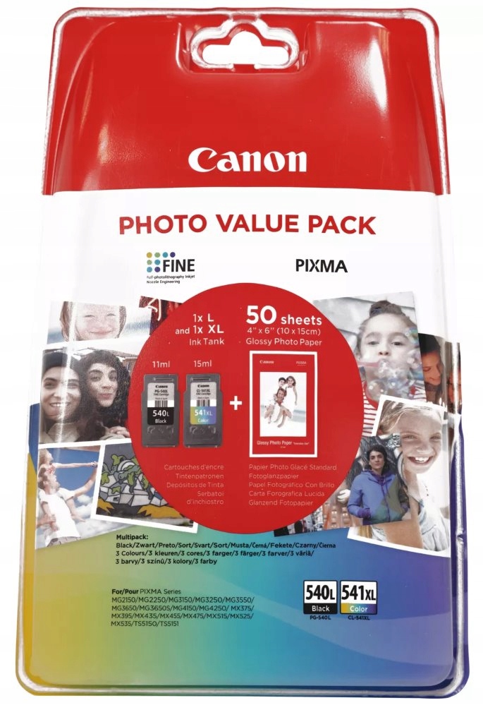 Canon multipack s foto papírem inkoustových náplní PG-540L/CL-541XL Photo V