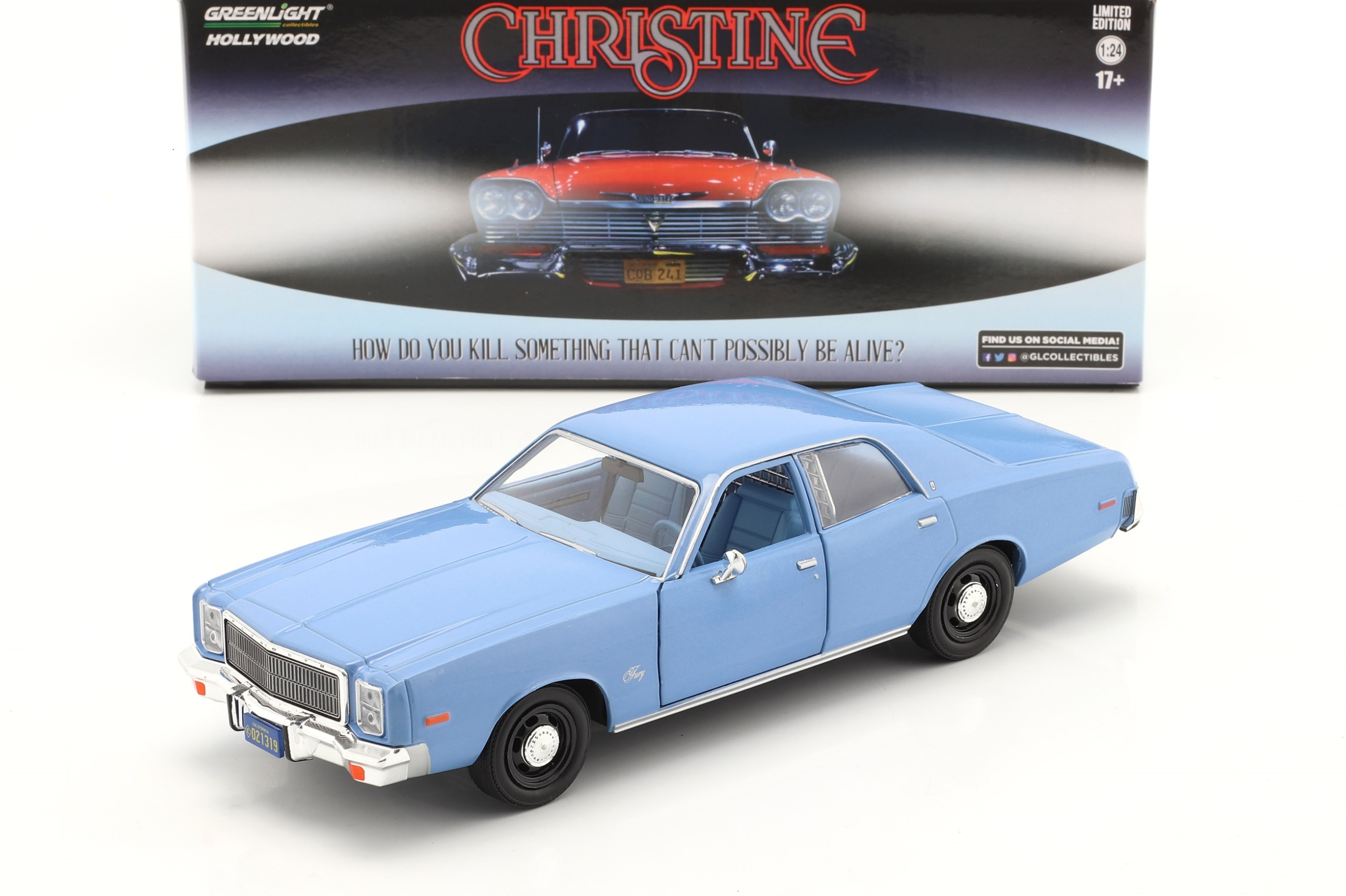 Greenlight 1977 Plymouth Fury Christine -1983 1:24