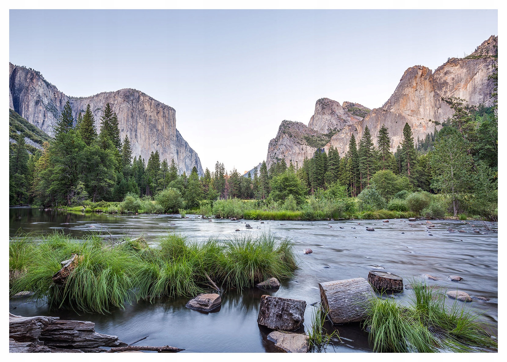 Vinylová fototapeta Horská řeka 416x254 Horská krajina příroda les lepidlo