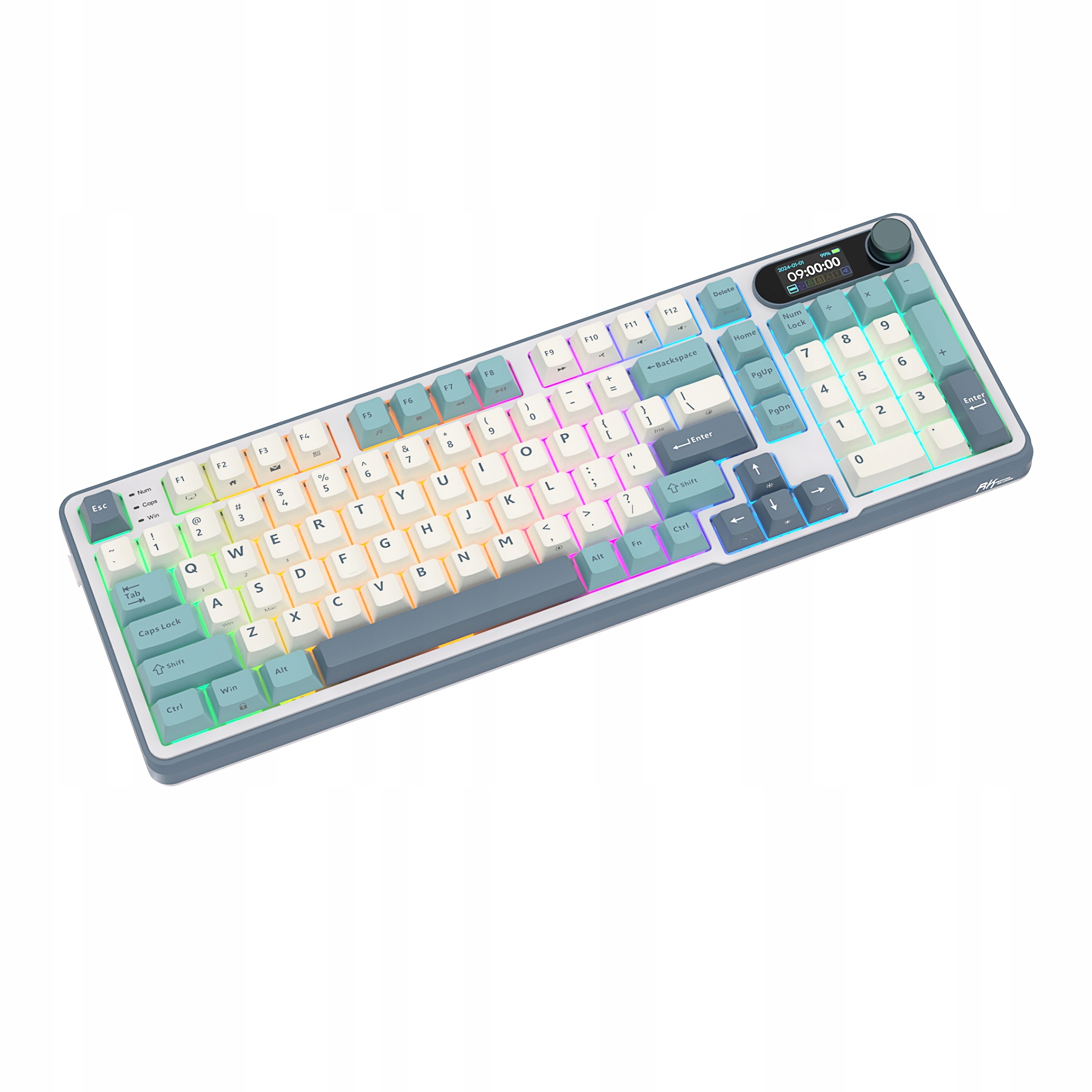 ROYAL KLUDGE RK-S98 Light Cloud Gaming Keyboard Chartreuse switch — 6