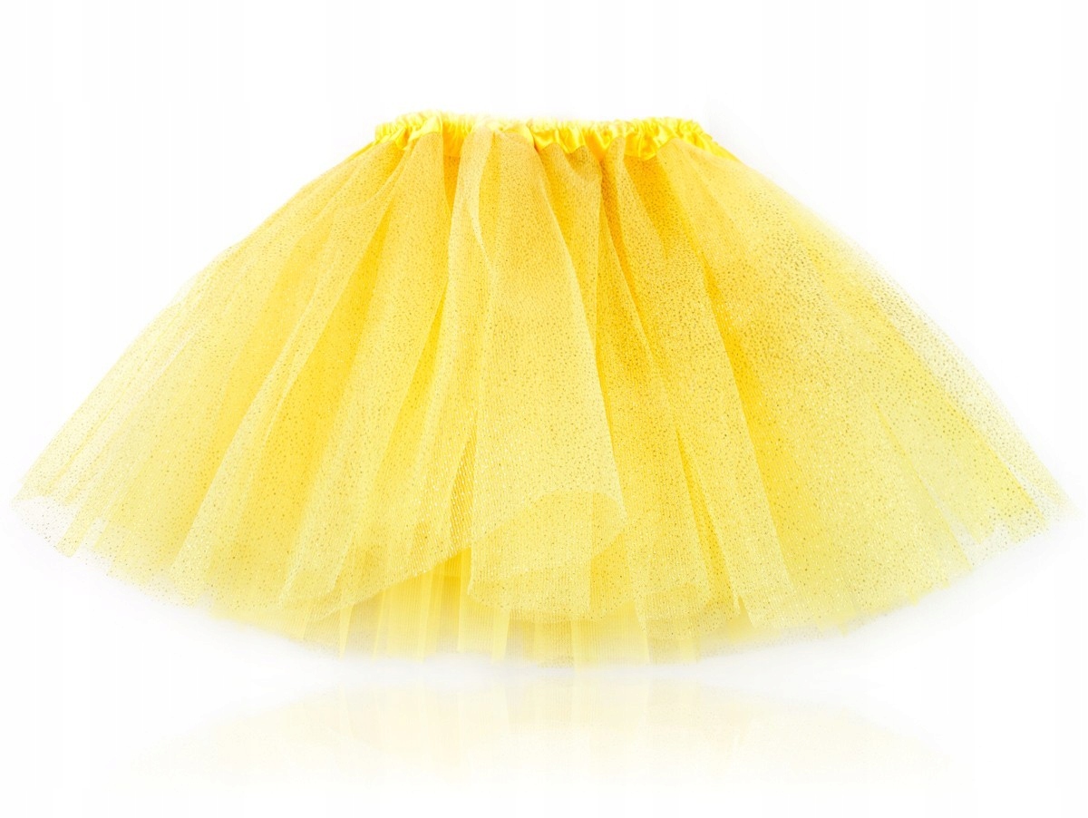 

Klasyczna Spódniczka tiulowa Tutu żółta 30cm
