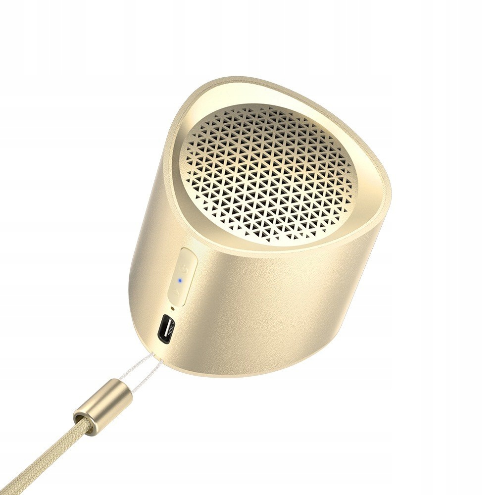Mały Mini głośnik bezprzewodowy Tws Nimo Bluetooth 5.3 5W złoty
