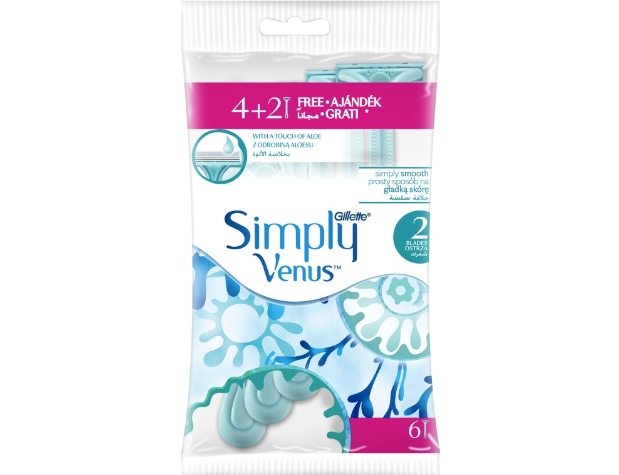 

Gillette Maszynka do golenia Simply Venus 4+2 szt.