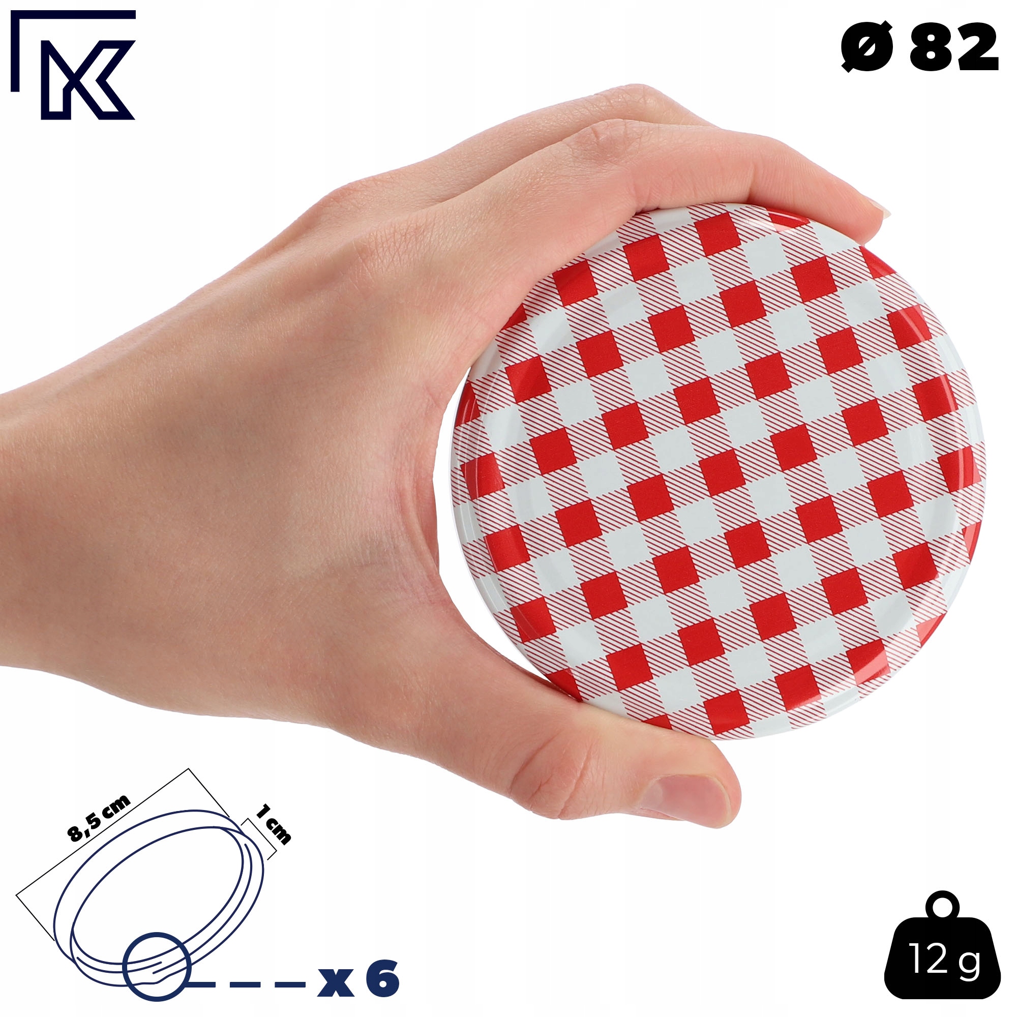 50x ZAKRĘTKI DO SŁOIKÓW FI 82 NAKRĘTKI NA SŁOIKI WIECZKA PRZETWORY Kod producenta wz17