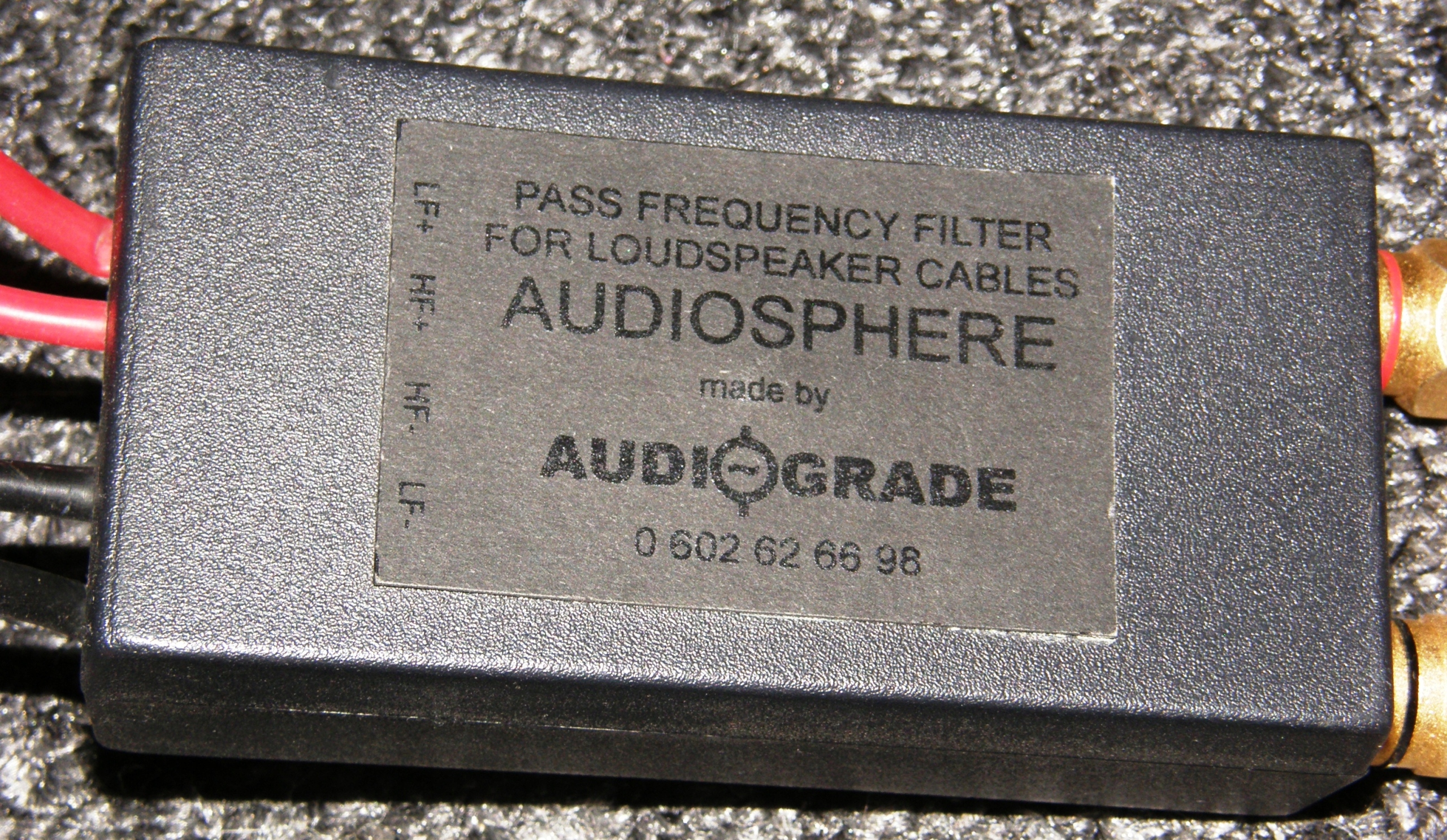 Filtry głośnikowe AUDIO GRADE - Audiosphere Stan opakowania zastępcze