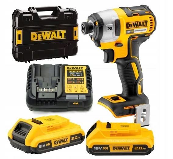 Dewalt Aku. Zakrętarka Udarowa DCF887D2 1/4" 18V 205Nm 2 x 2Ah Ładowarka