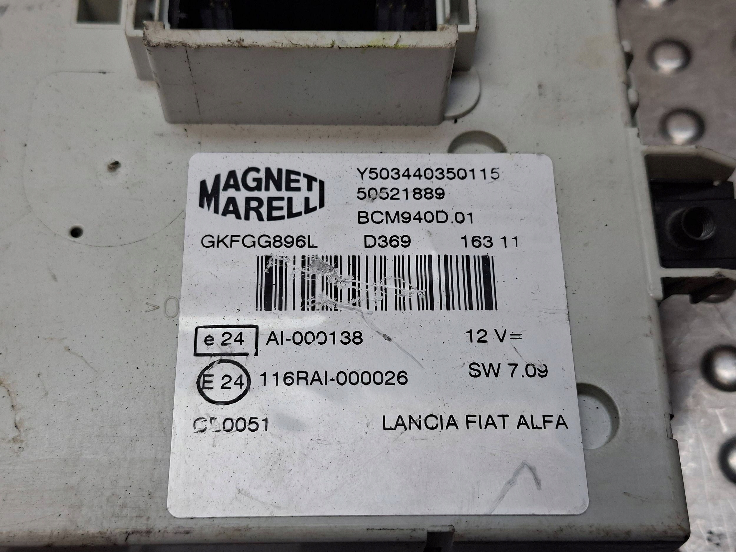 module control unit BSI ALFA ROMEO GIULIETTA 10- 50521889