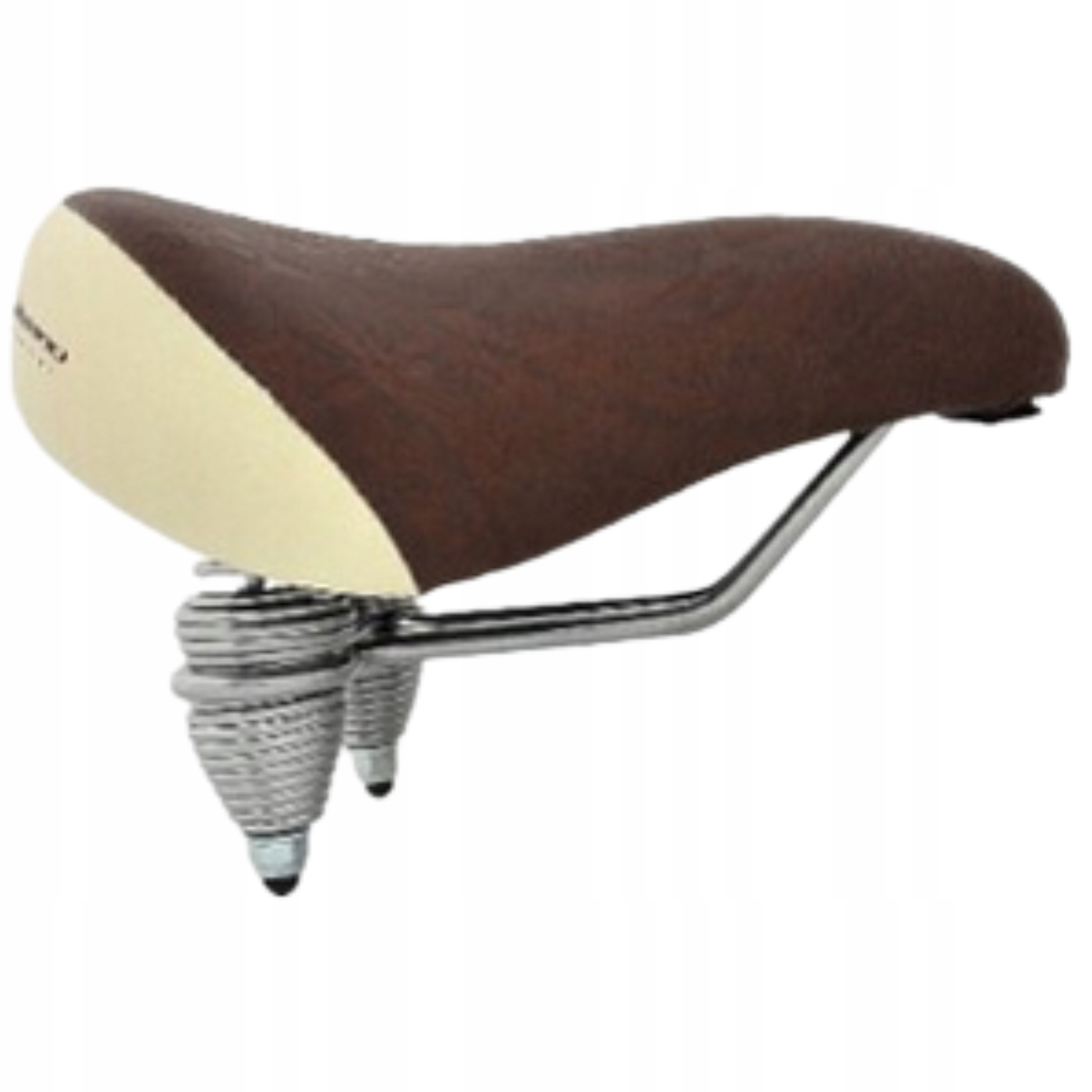 Sedlo Cruiser deLuxe bronzové Pohodlné Odpružené Selle Bassano 2x pružiny