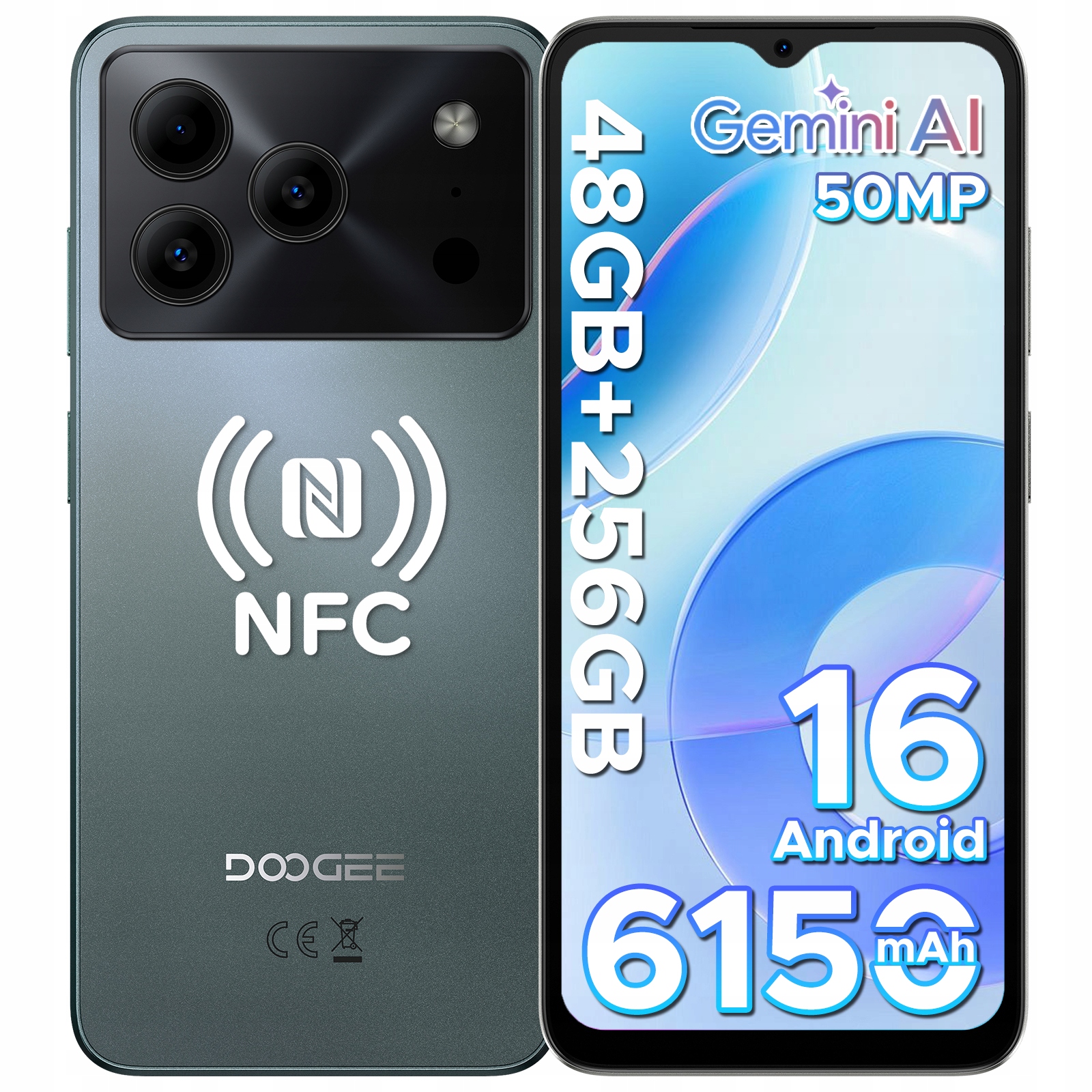 Smartfon DOOGEE Note56 Plus 6 GB / 256 GB 4G (LTE) zielony