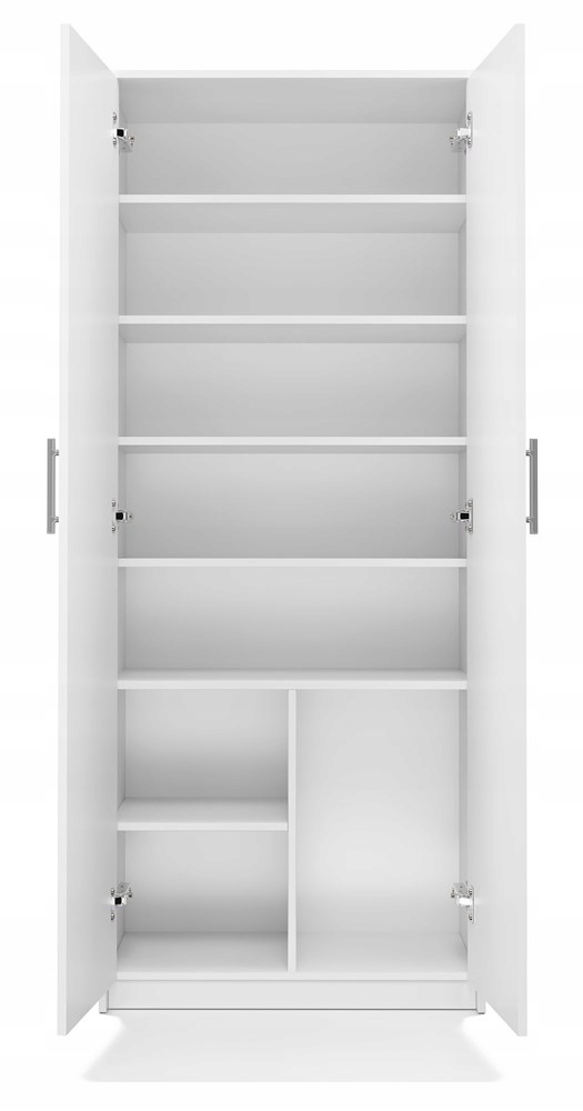 Regał Oliv 2D BIAŁY Wysokość mebla 180 cm