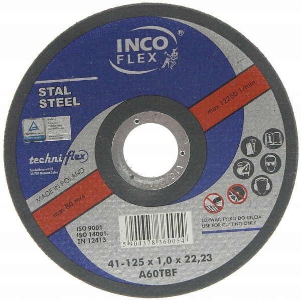 

Tarcza Do Cięcia Stali Inco Flex 125x1