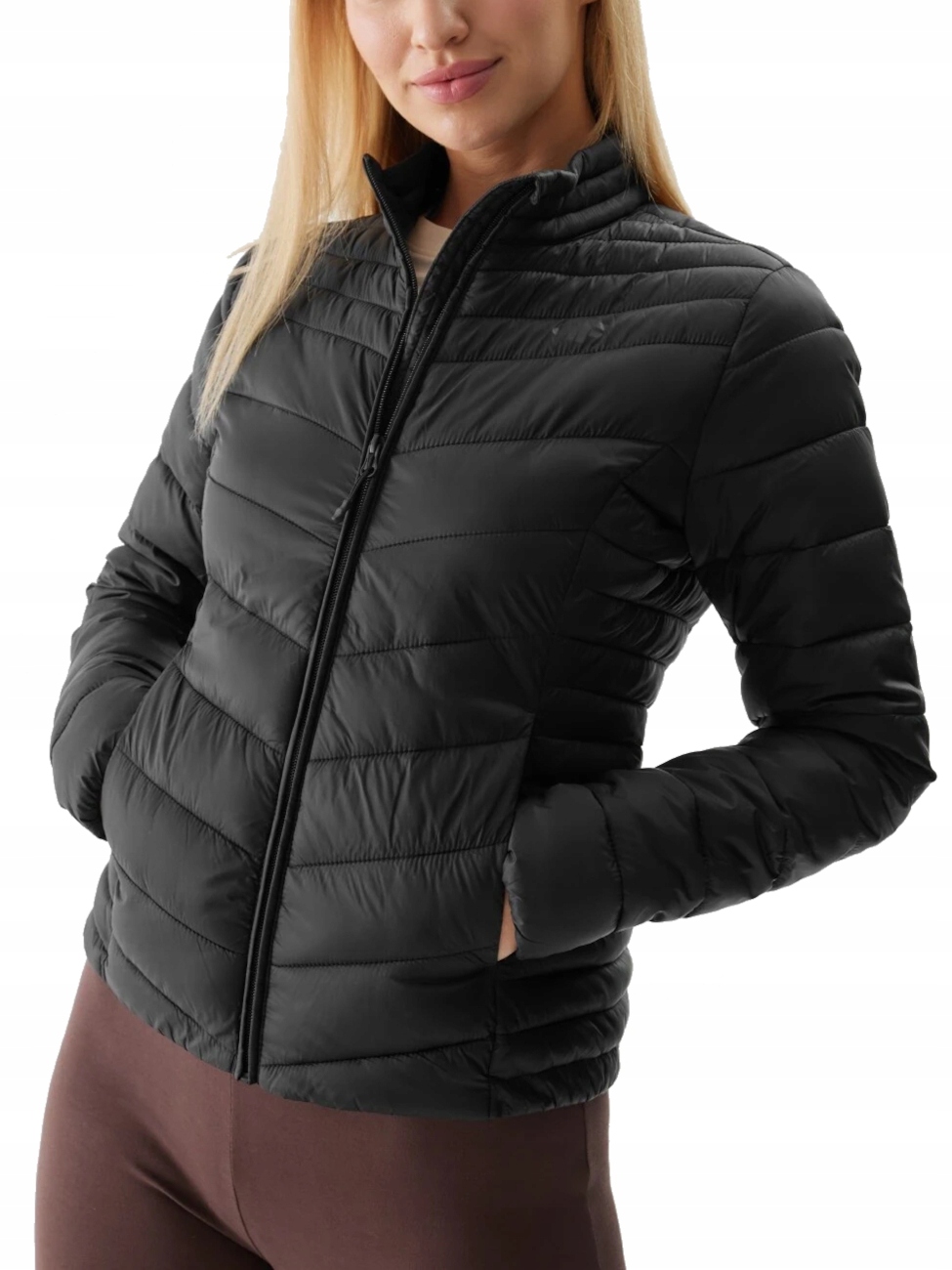 Dámská bunda 4F 4FWSS24TDJAF350-20S prošívaná bez kapuce L;