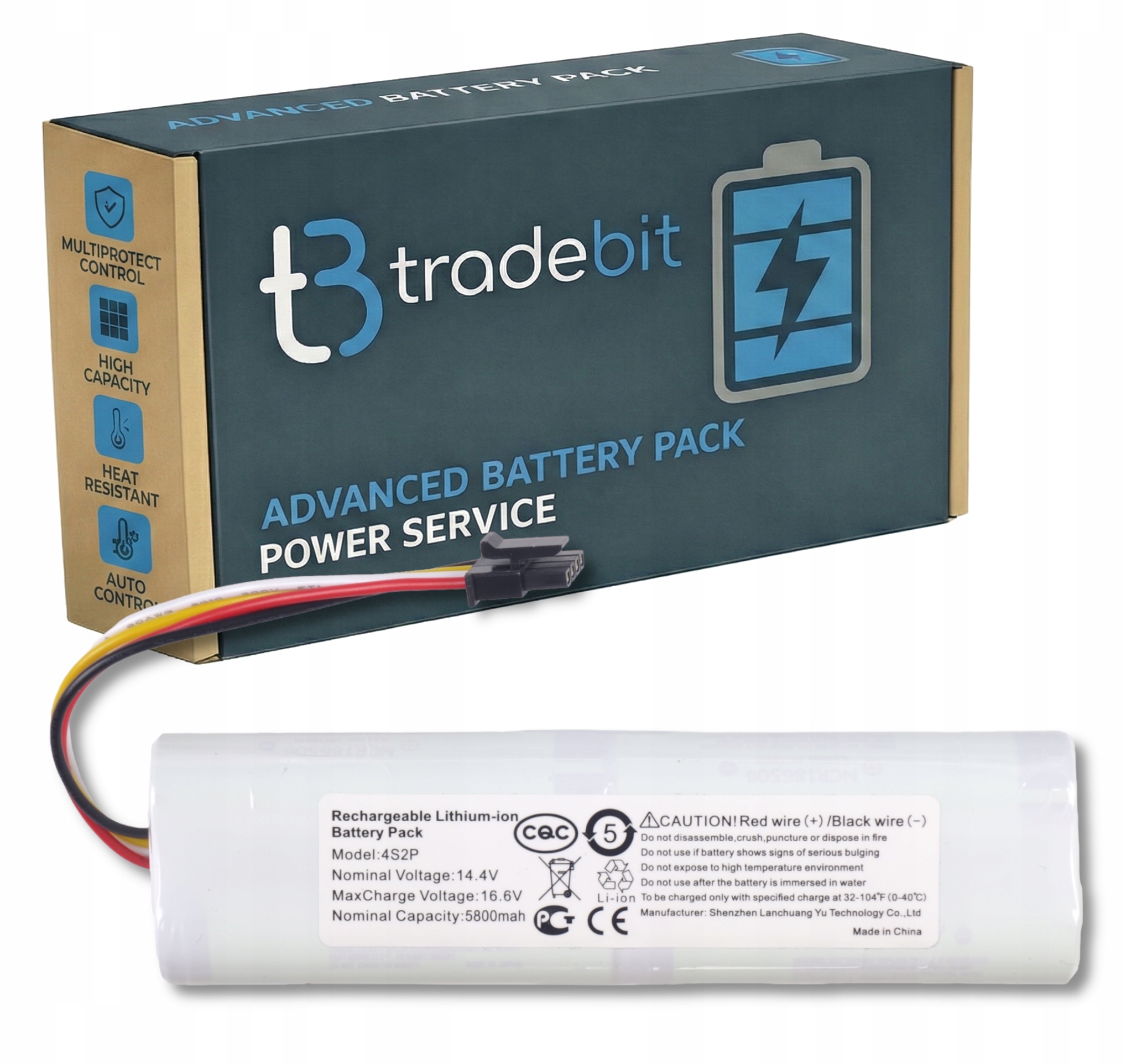 Akumulátor Baterie pro Xiaomi Dreame D9 Pro F9 L10 14,4V 5,8Ah Li-Ion