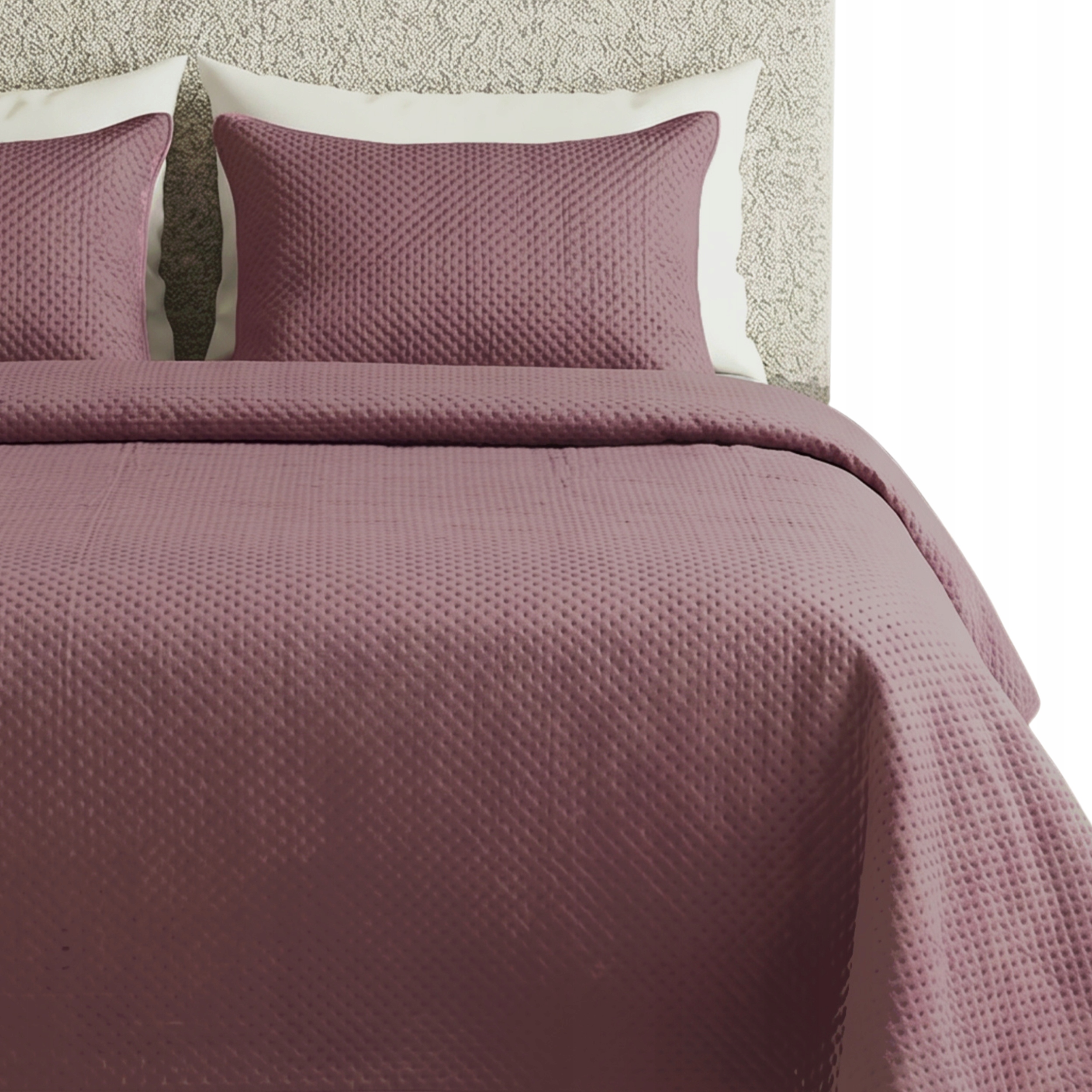 Přehoz Na Postel Prošívaný Velvet Kapa Koc Pled 200x220 Maya Tmavý Pudr