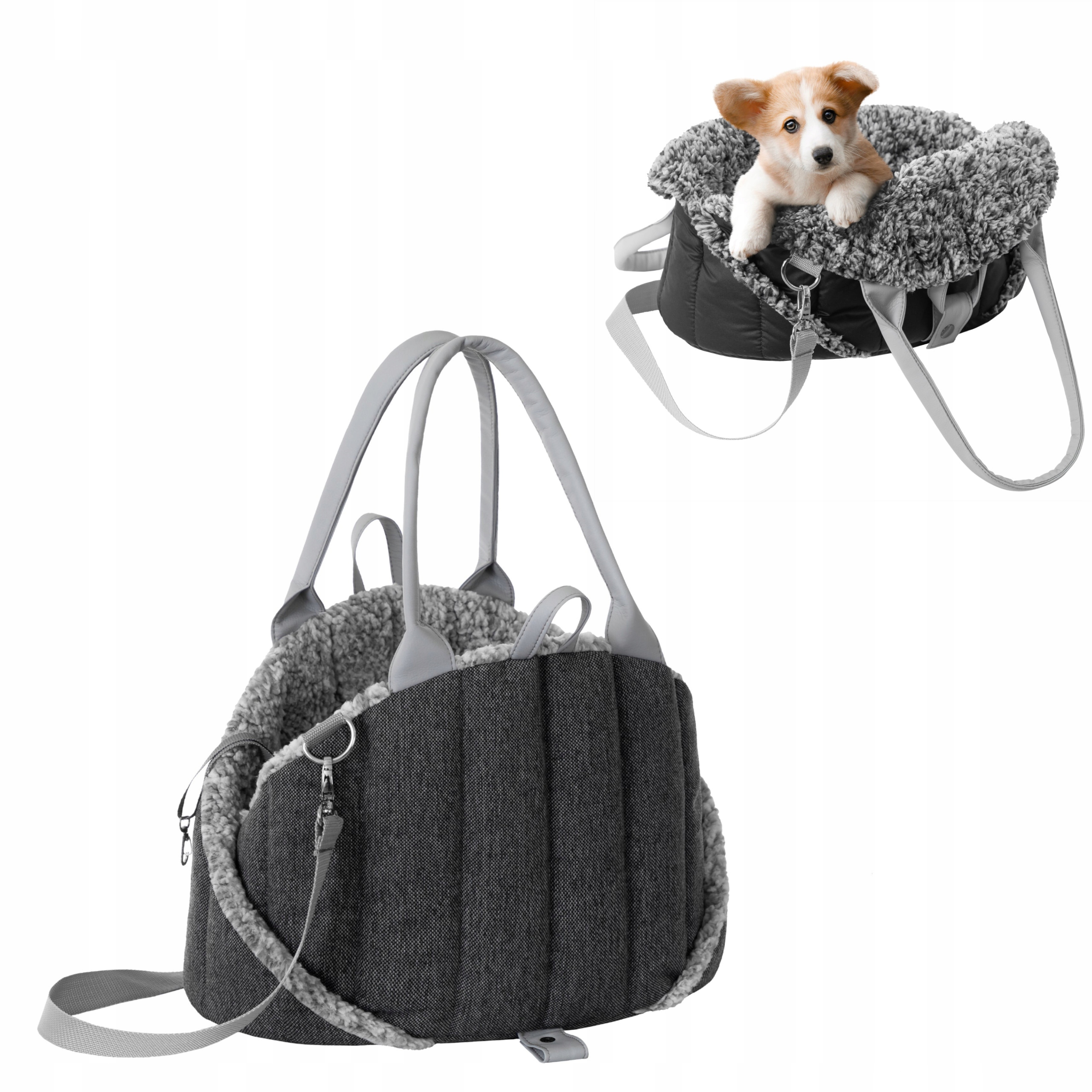 Transporter Mała Torba Nosidło dla psa kota 3w1 legowisko fotelik 38x42x28