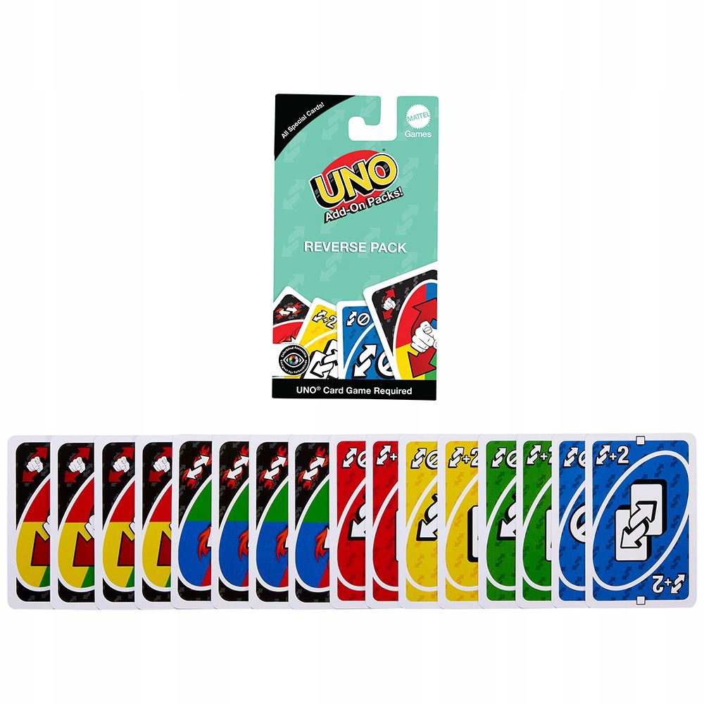 Uno Add-on Packs (reverse Pack) [gra Planszowa]