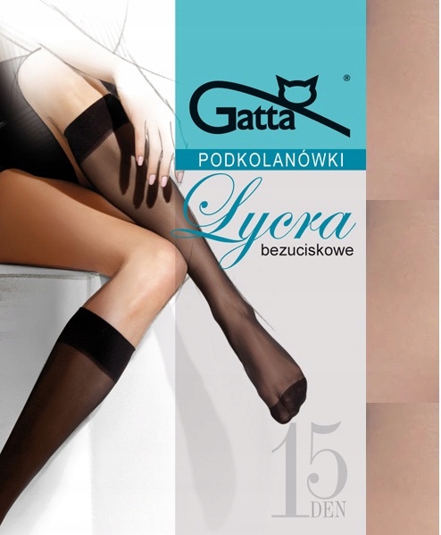 

Podkolanówki 15 den Gatta Lycra Fumo 2 pary.