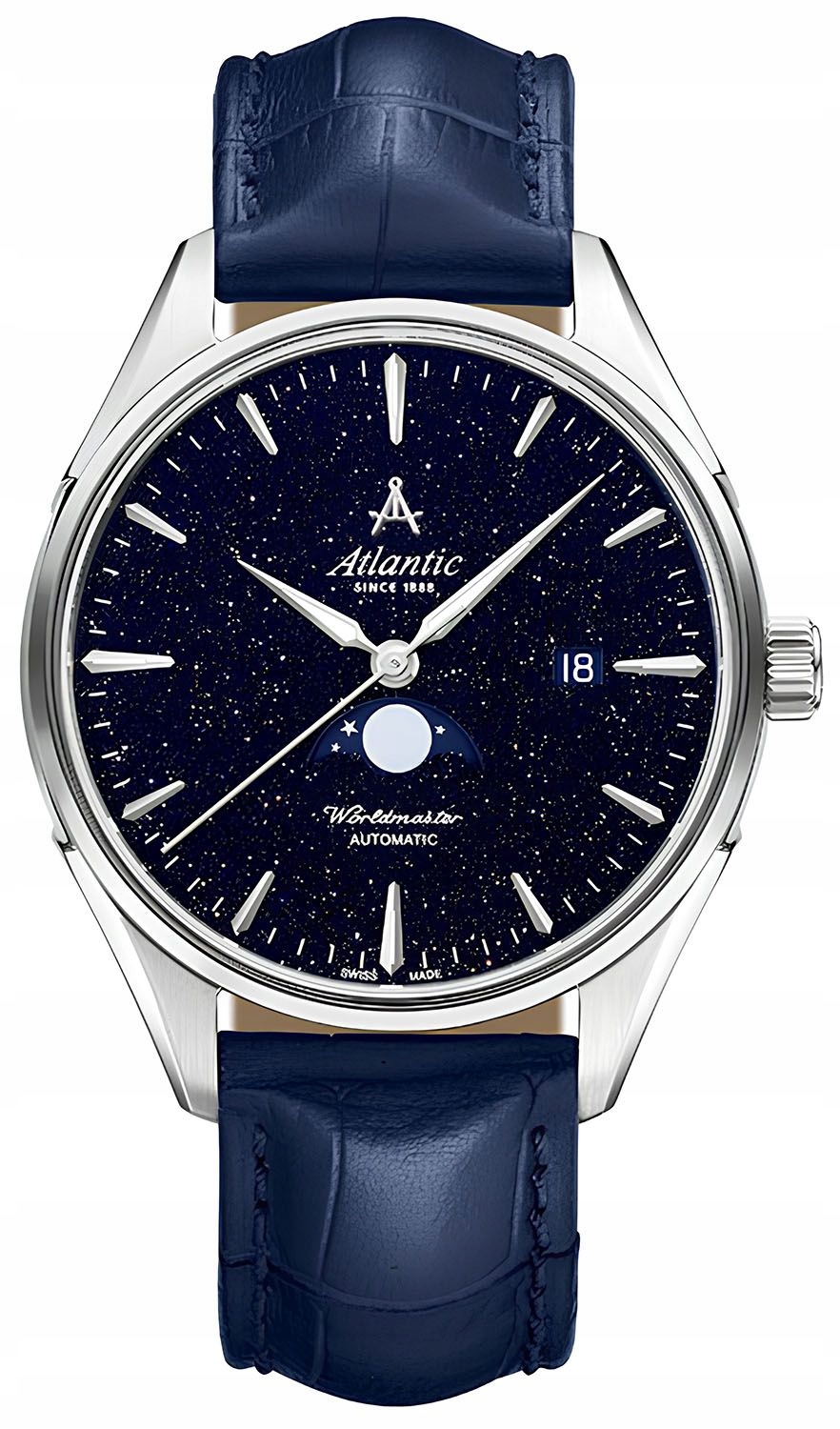 Atlantic Worldmaster Nightsky Moonphase Modré Aventurinové hodinky 52783.41.91 42mm