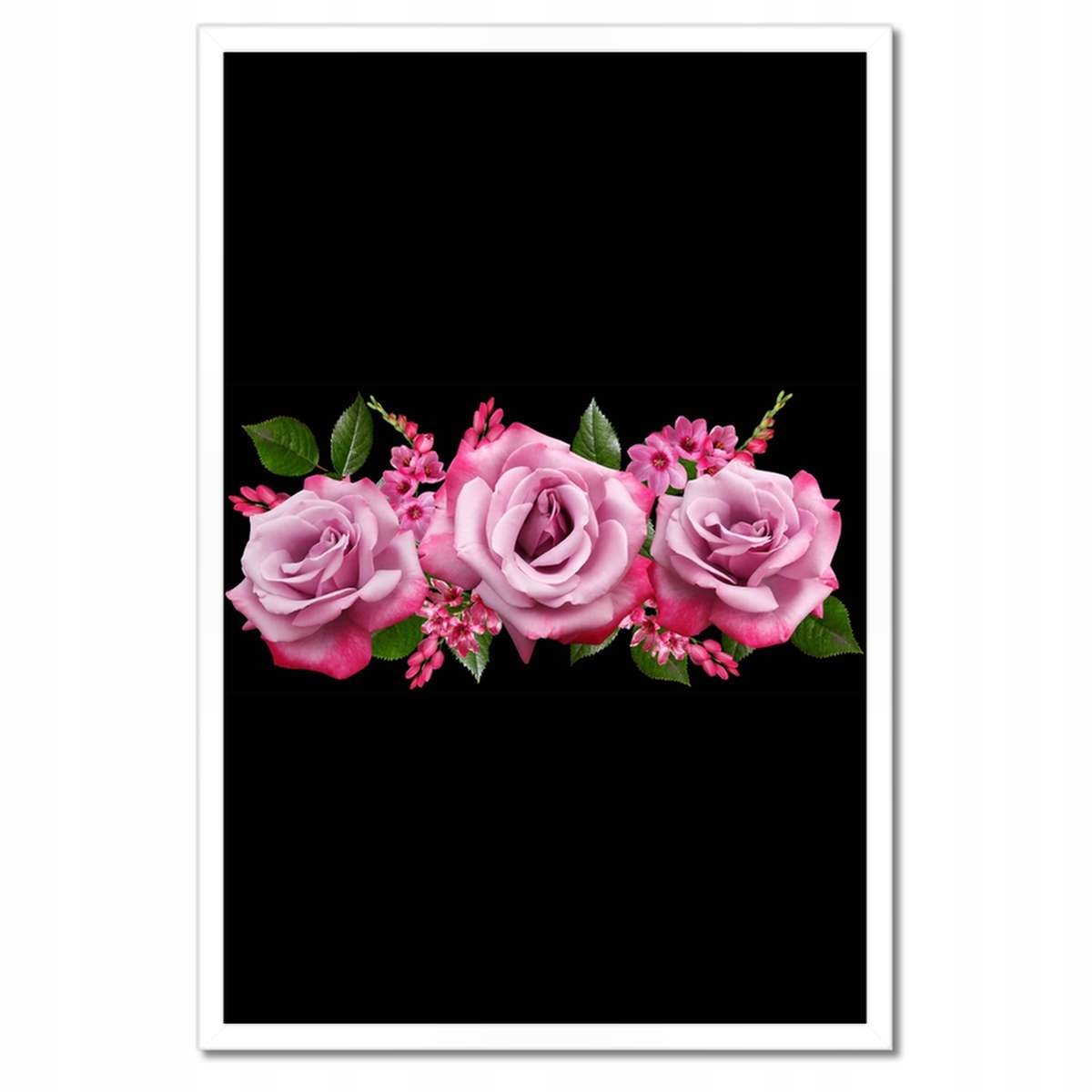 Plakáty v rámu 40x60 Růžové růže pro maminku