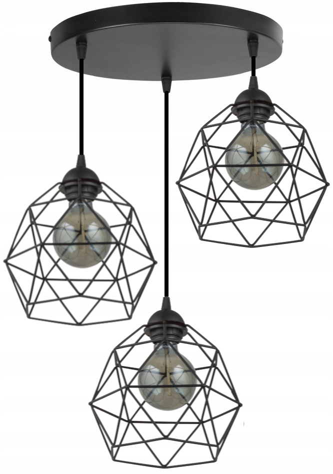 

Lampa Wisząca Druciana Sufitowa Żyrandol Loft Led