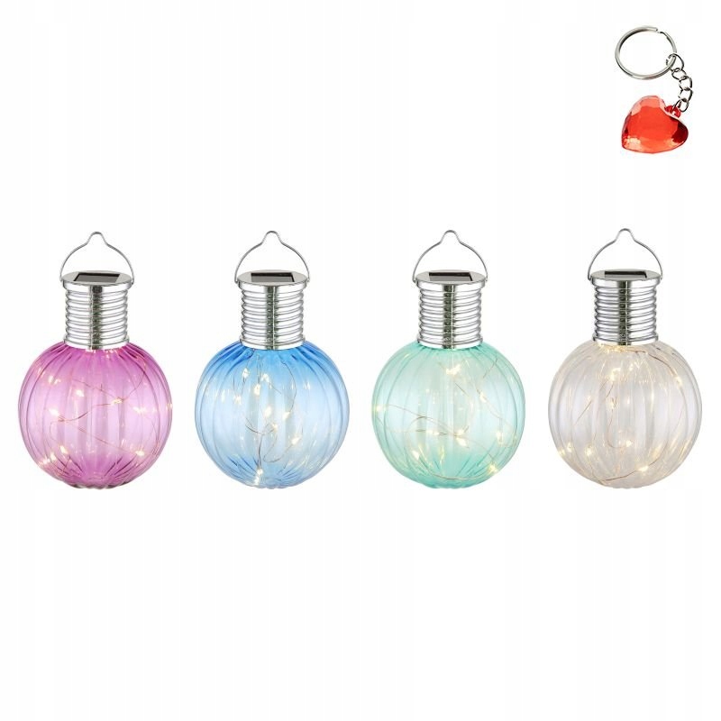 Sada x12ks Solárna Led lampa 10x0,06W na zavesenie Solar 36135-12 Gl