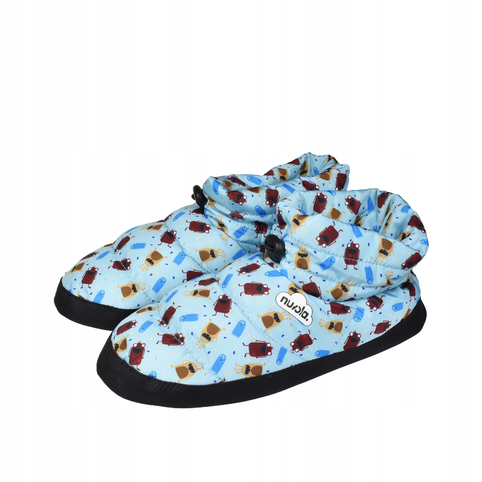 Měkké zateplené zimní Pantofle Nuvola Boot Home Printed Mostro Blue 28-29