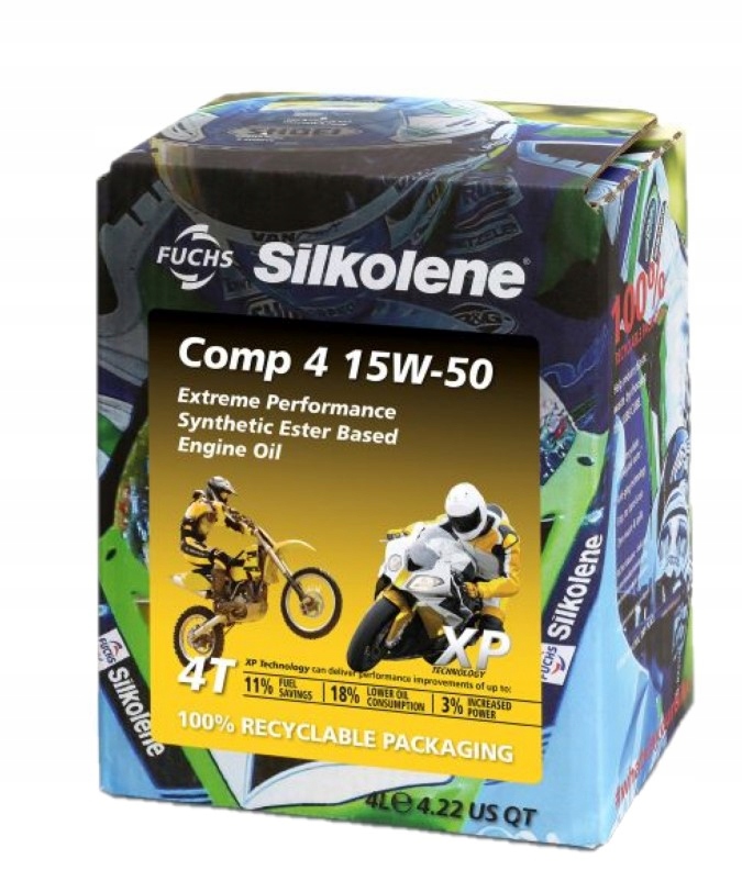 Olej Fuchs 4T Silkolene Comp 4 15W50 4L Cube