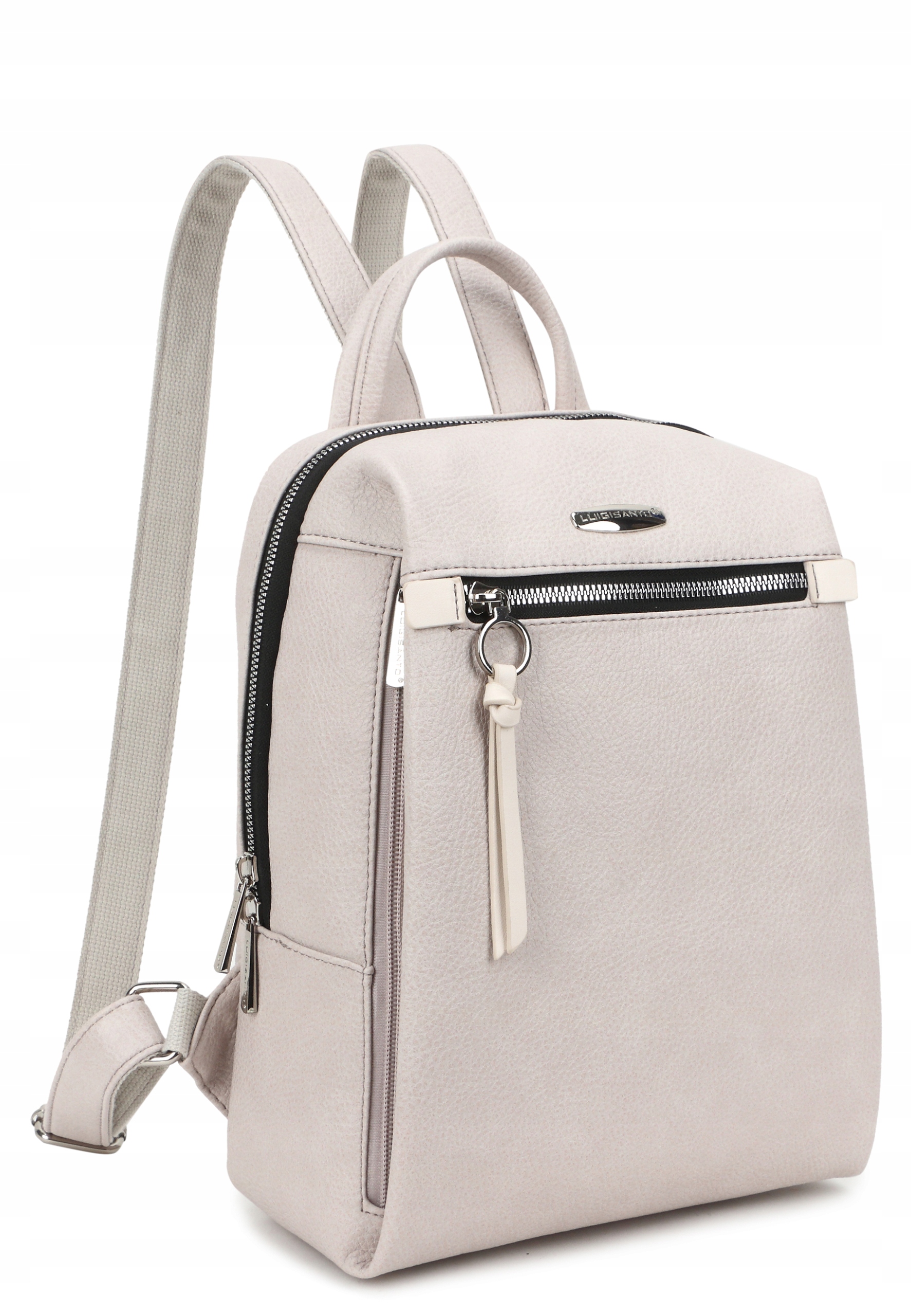 

Miejski Plecak Luigisanto Skóra Ekologiczna Beżowy