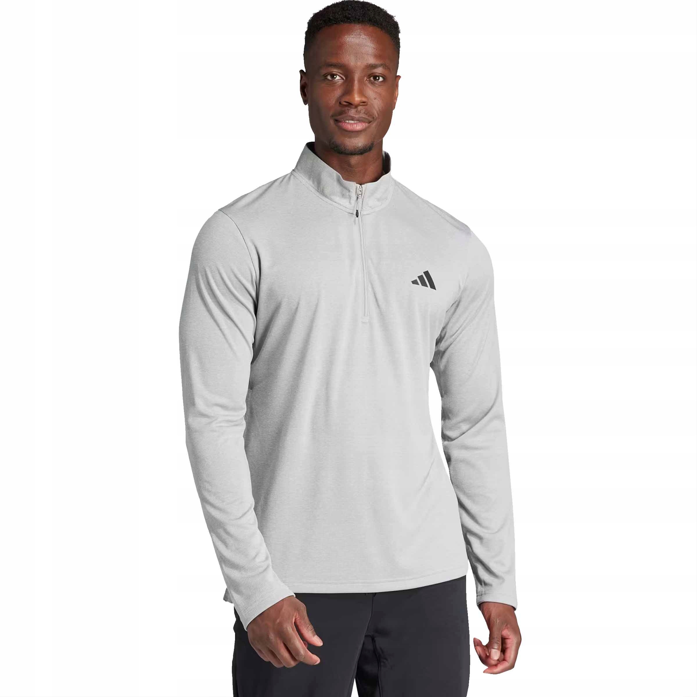 Adidas Training Long Sleeve IT5441 Męska Bluza Koszulka Treningowa Szara