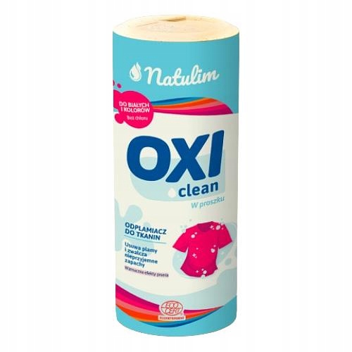 Levně Natulim Oxi Clean Odstraňovač skvrn v prášku na bílé a barevné prádlo, 500