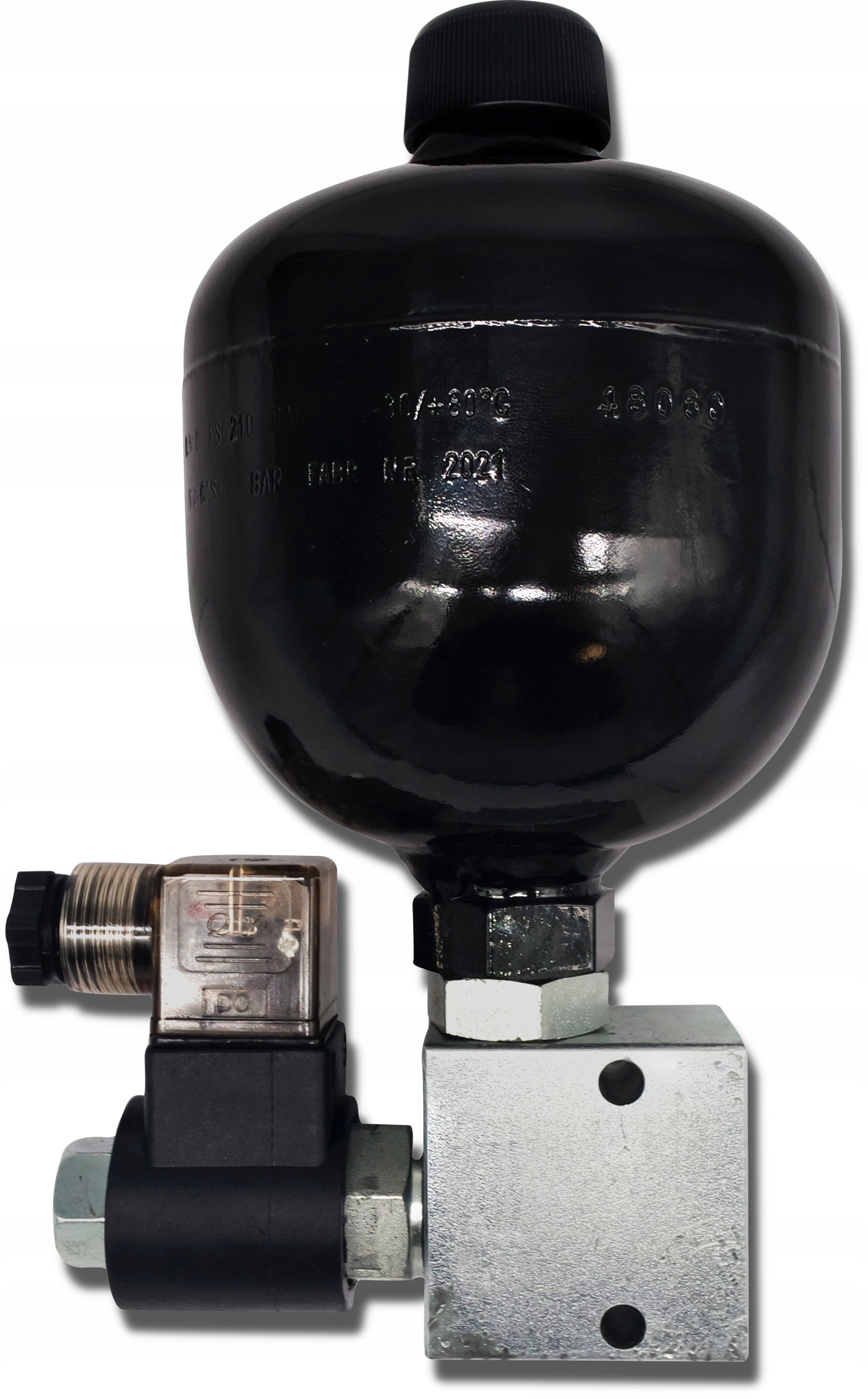 HYDROAKUMULATOR AMORTYZATOR 0,5L ZAWÓR 12V NO