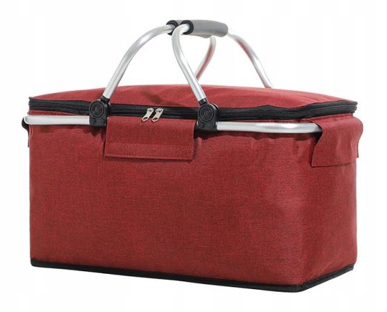 KOSZ PIKNIKOWY składany NA ZAKUPY TORBA TERMICZNA