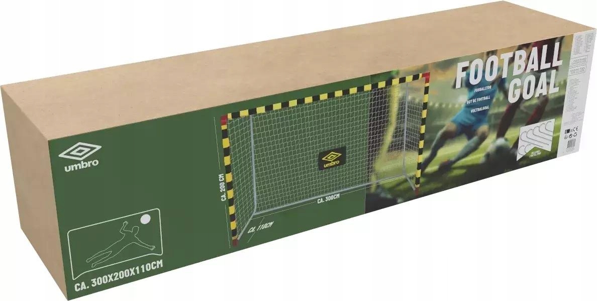 Bramka piłkarska metalowa treningowa do piłki nożnej Umbro 300x200x110cm
